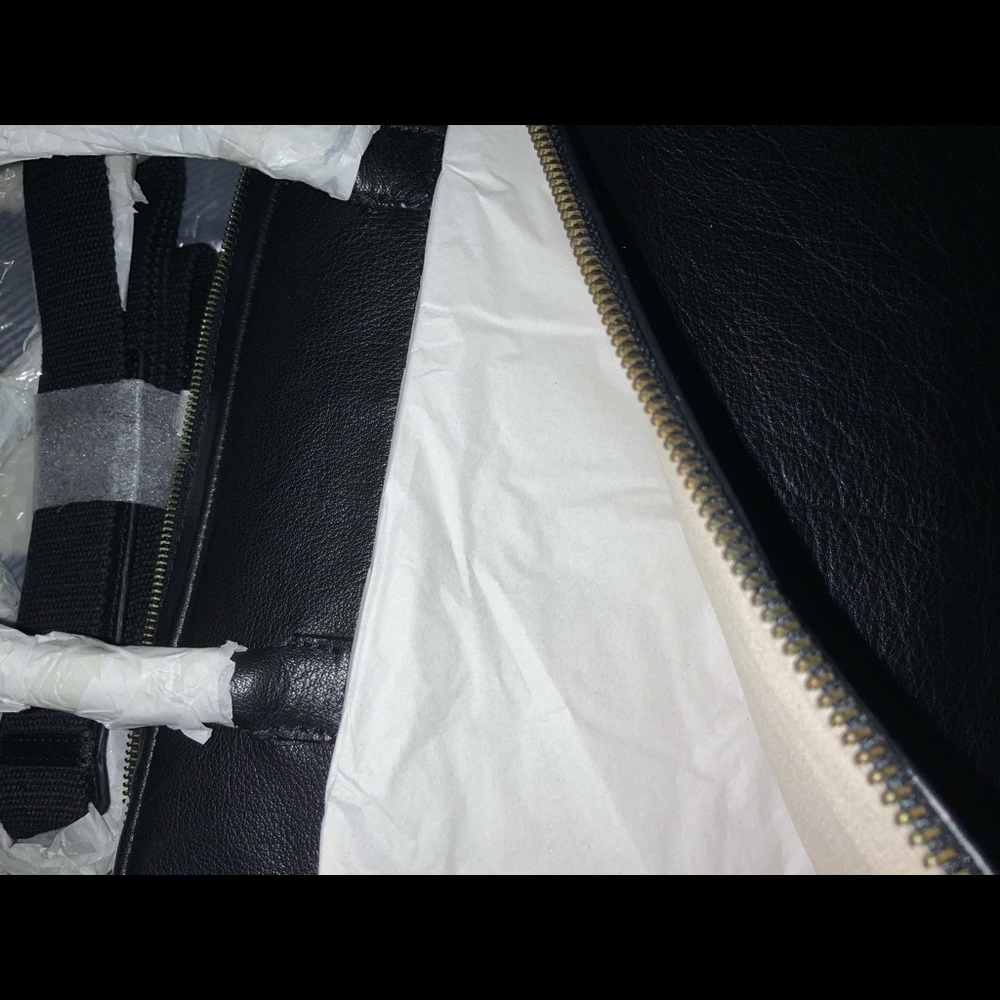 Frye Black Leather Laptop Bag - Picture 9 of 10